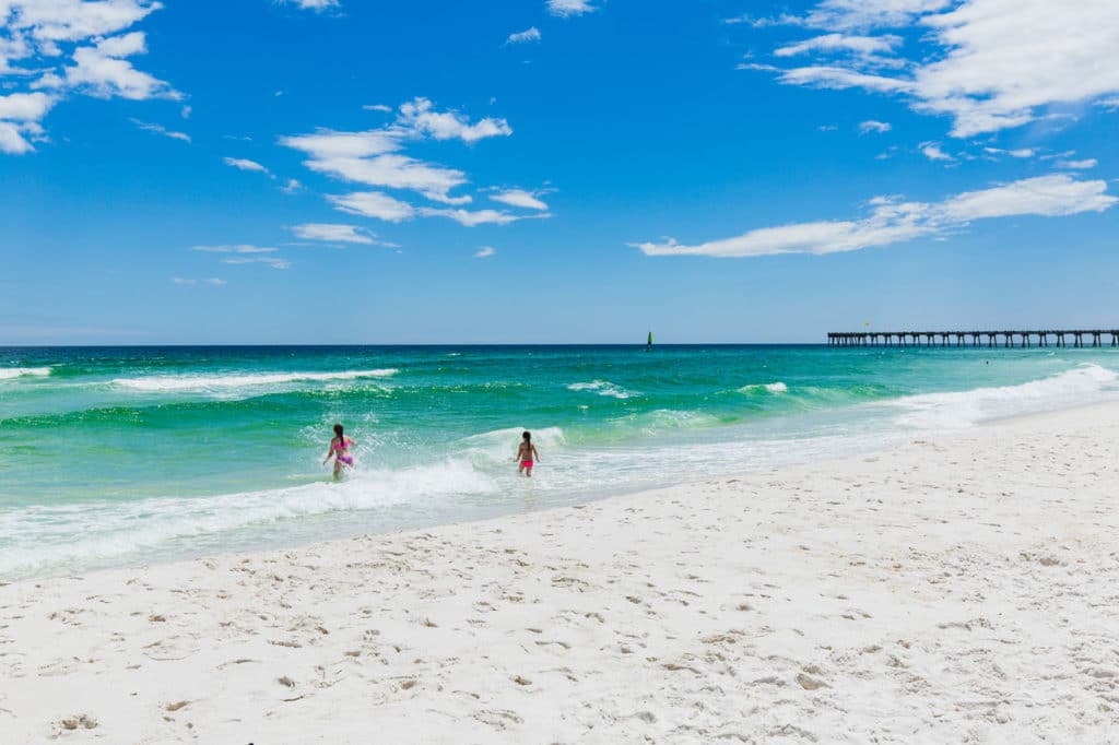 Casino Beach at Pensacola Beach, Florida.