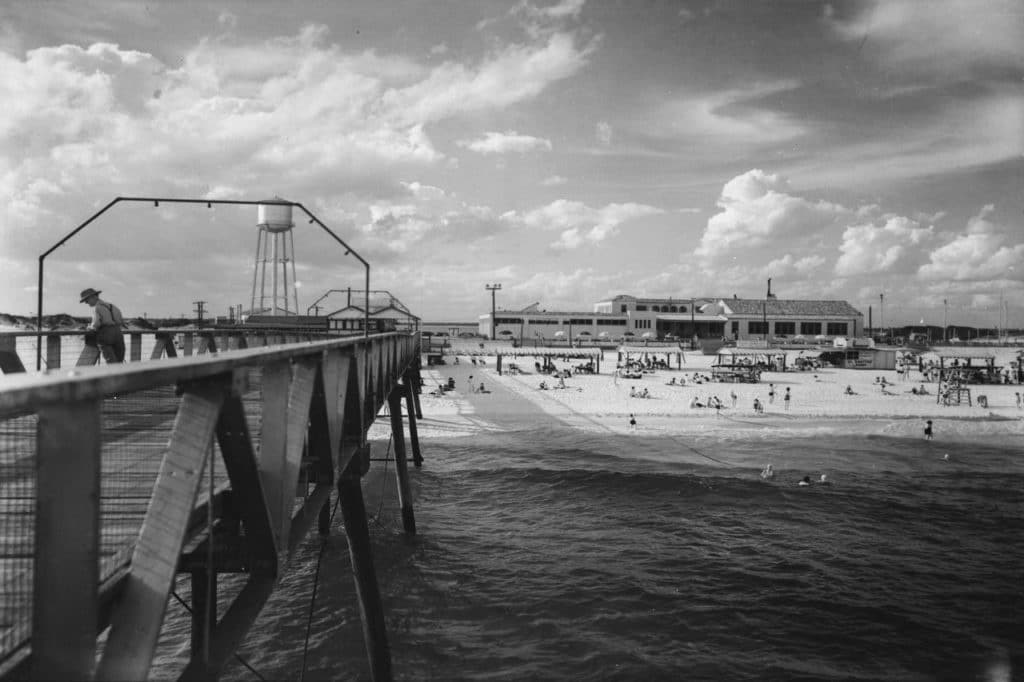 Casino Beach and the Pensacola Beach Pier throughout history