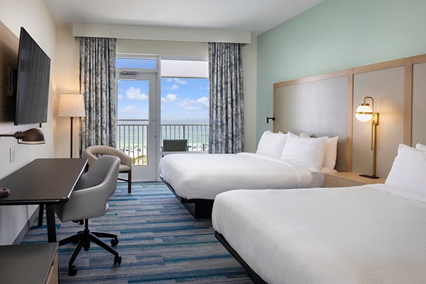 Fairfield Inn Pensacola Beach hotel suite.