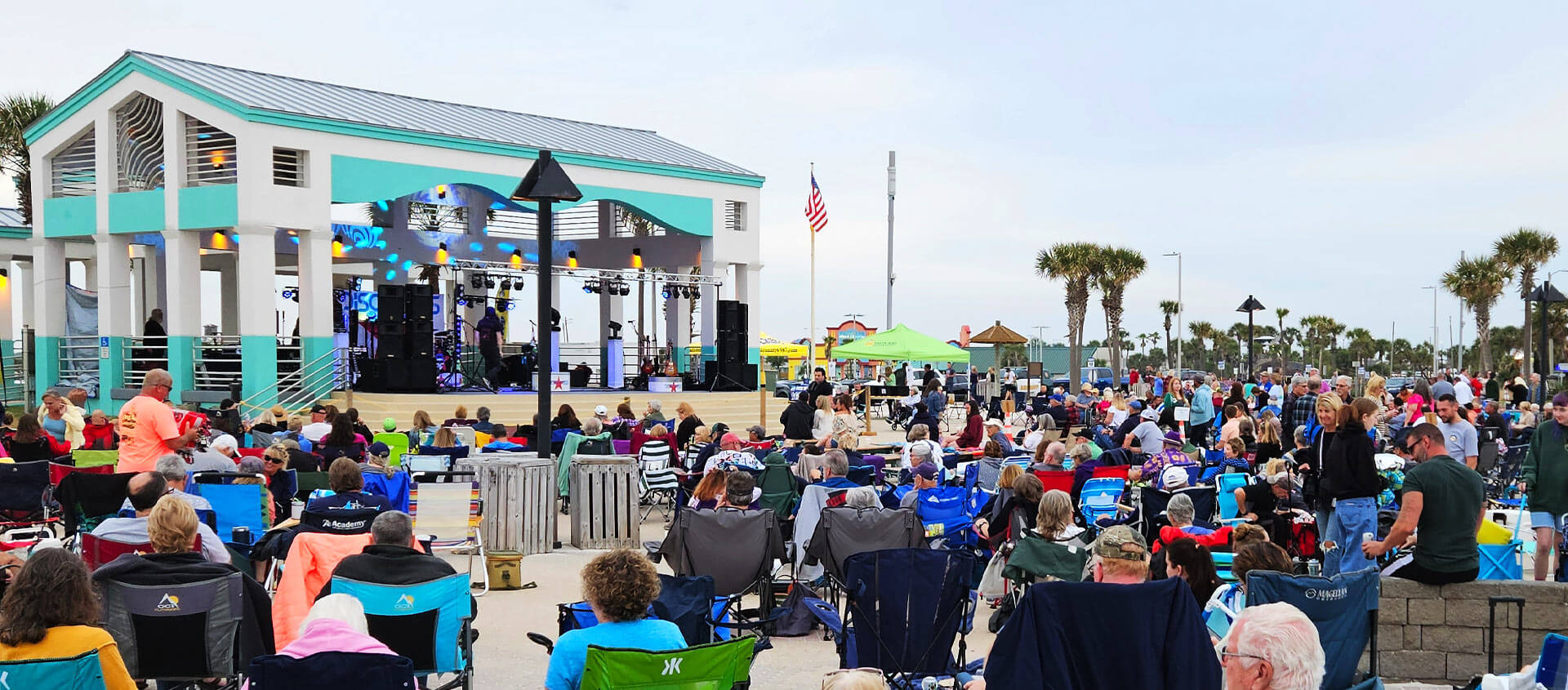 bands on the beach
