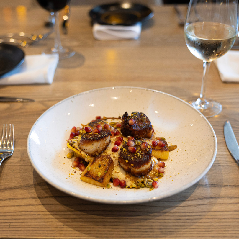 Pan-Seared Scallops & Lemon Ricotta Ravioli
